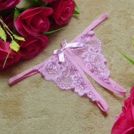 Рожеві еротичні труси Т-стрінги