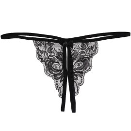 Чорні еротичні труси Т-стрінги