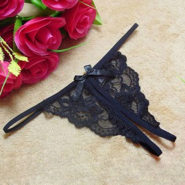 Чорні еротичні труси Т-стрінги