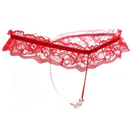 Червоні еротичні труси стрінги червоні