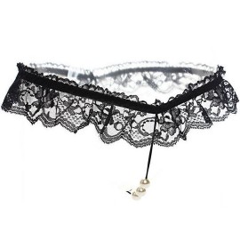 Чорні еротичні труси стрінги