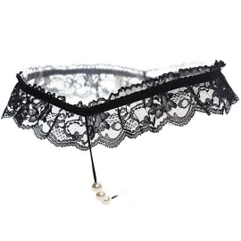 Чорні еротичні труси стрінги