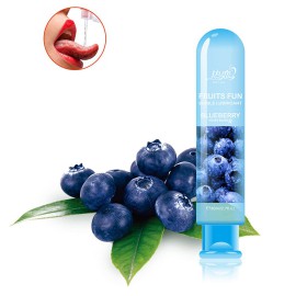 Їстівний лубрикант Fall in love на водній основі зі смаком Чорниця