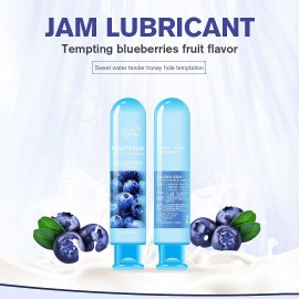 Їстівний лубрикант Fall in love на водній основі зі смаком Чорниця