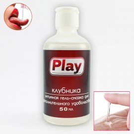 Оральна їстівна змазка для орального і вагінального сексу зі смаком полуниці