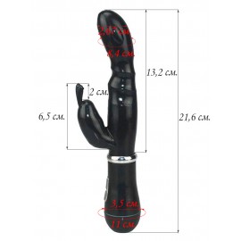 Багатошвидкісний гнучкий силіконовий вібратор кролик