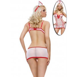 Еротичний прозорий ігровий костюм Медсестра