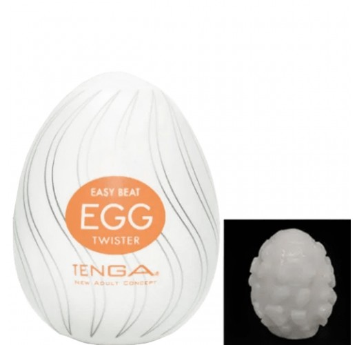 Набір мастурбаторів-яєць Tenga EGG 6 шт. + Лубрикант, чоловічий мастурбатор-яйце Tenga з рельєфом
