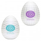 Яйце-мастурбатор Tenga EGG — набір 2 шт. з різними рельєфами + Лубрикант у подарунок