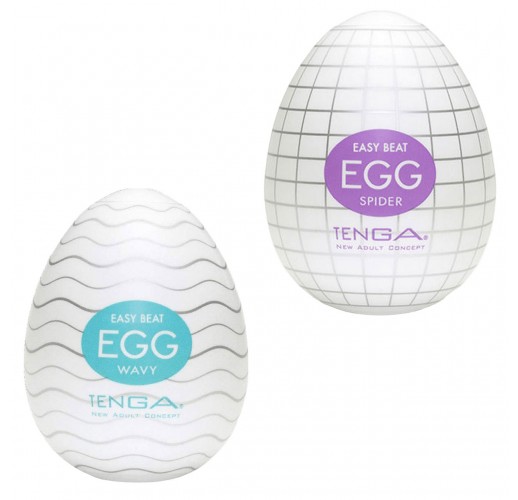 Яйце-мастурбатор Tenga EGG — набір 2 шт. з різними рельєфами + Лубрикант у подарунок