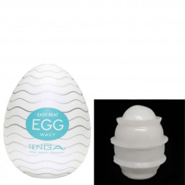 Набір мастурбаторів-яєць Tenga EGG 6 шт. + Лубрикант, чоловічий мастурбатор-яйце Tenga з рельєфом