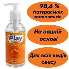 Лубрикант їстівний Play для оральних ласок, мастило для мінету, кунілінгуса, інтимний гель на водній основі