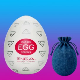 Мастурбатор Tenga EGG Stepper + лубрикант 5 мл + мішечок (Яйце Тенга)