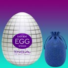 Чоловічий багаторазовий мастурбатор-яйце Tenga EGG Wavy + подарунковий мішечок для зберігання