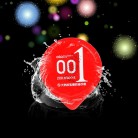 Чоловічі презервативи ультратонкі OLO Red 0.01, латексні презервативи, презервативи з ароматом ванілі