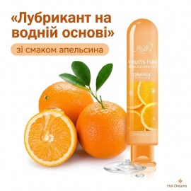 Оральний їстівний лубрикант Fall in love «Соковитий апельсин» на водній основі (80 мл) Hot-Dreams