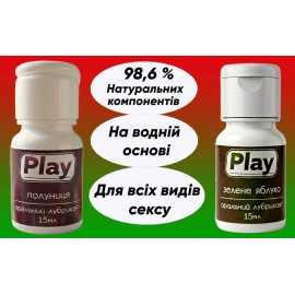 Лубрикант на водній основі для орального сексу зі смаком Полуниці та Яблука, їстівний гель-змазка