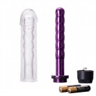 Анатомічний жіночий вібратор-фалоімітатор довжиною 17 см для вагінального та анального сексу, секс-іграшка для точки G, фіолетовий