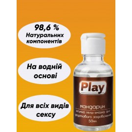 Оральна змазка Play — їстівна, на водній основі, лубрикант для мінета, кунілінгусу та вагінального сексу