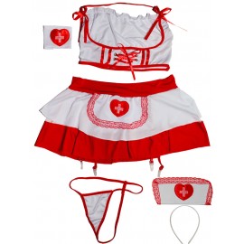 Еротичний ігровий костюм медсестра костюм для рольових ігор 